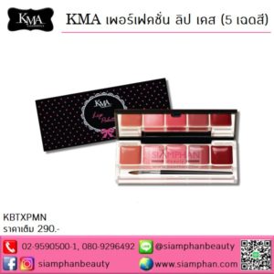 KMA เคเอ็มเอ เพอร์เฟคชั่น ลิป เคส (5สีในตลับเดียว)