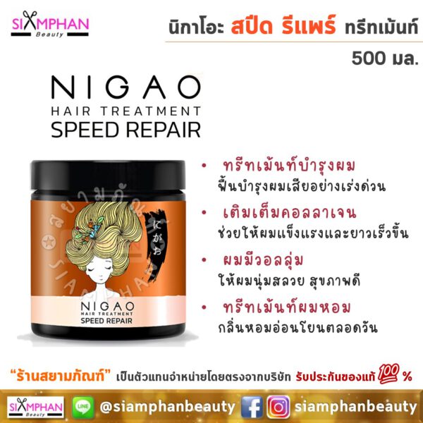 Nigao Speed Repair Hair Treatment 500ml.